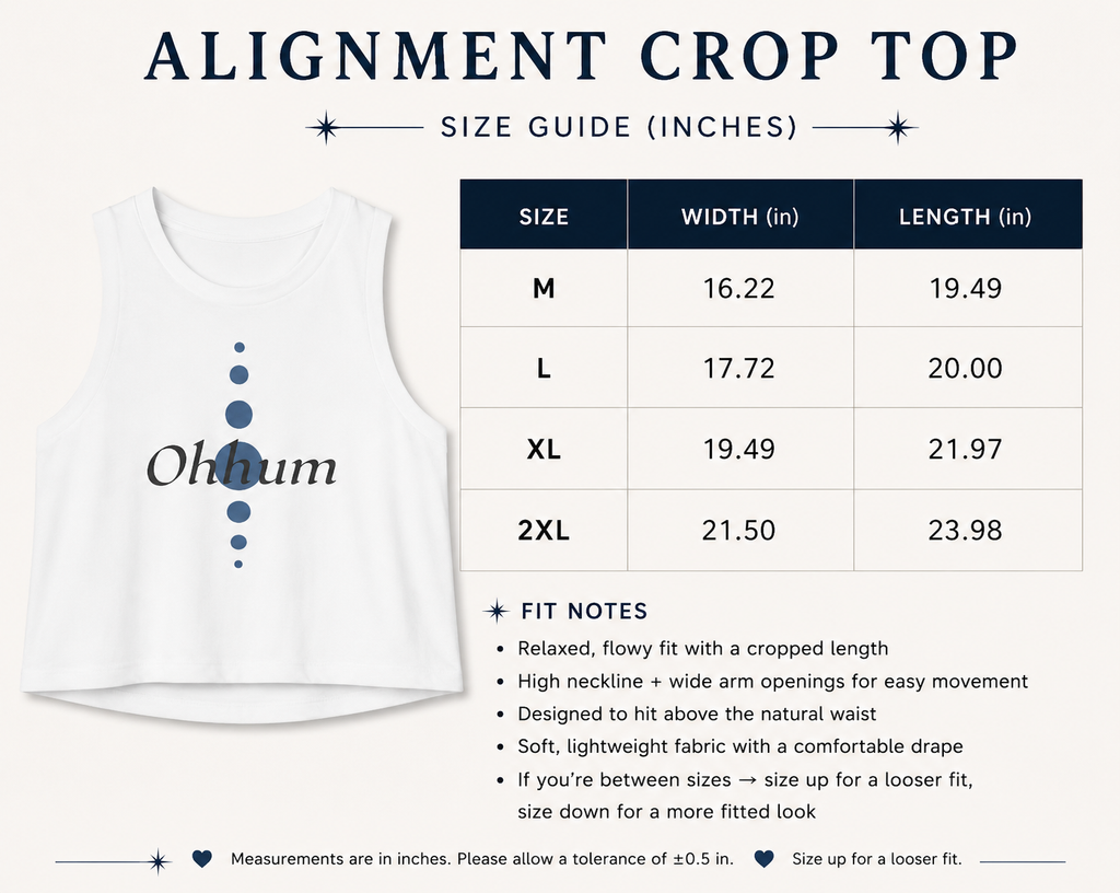 OHHUM Alignment Crop Top , Balanced Blue