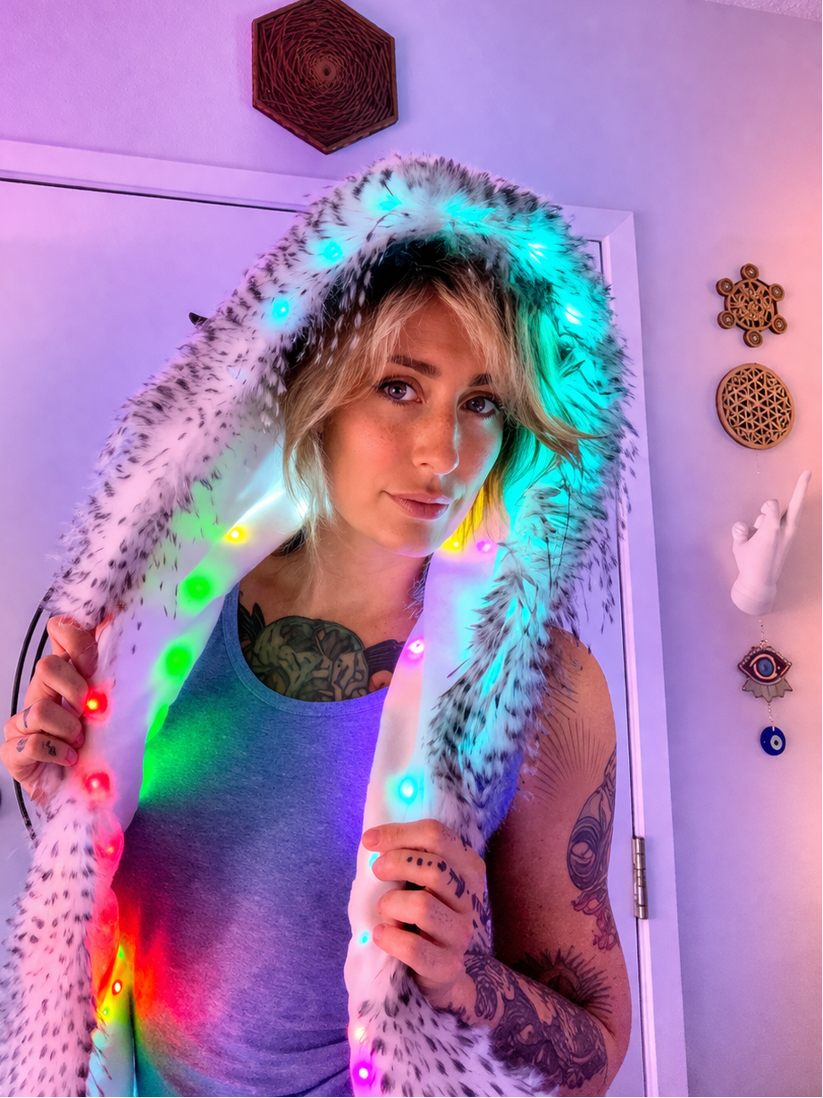 OHHUM-Color Me Fur hoodie Vest