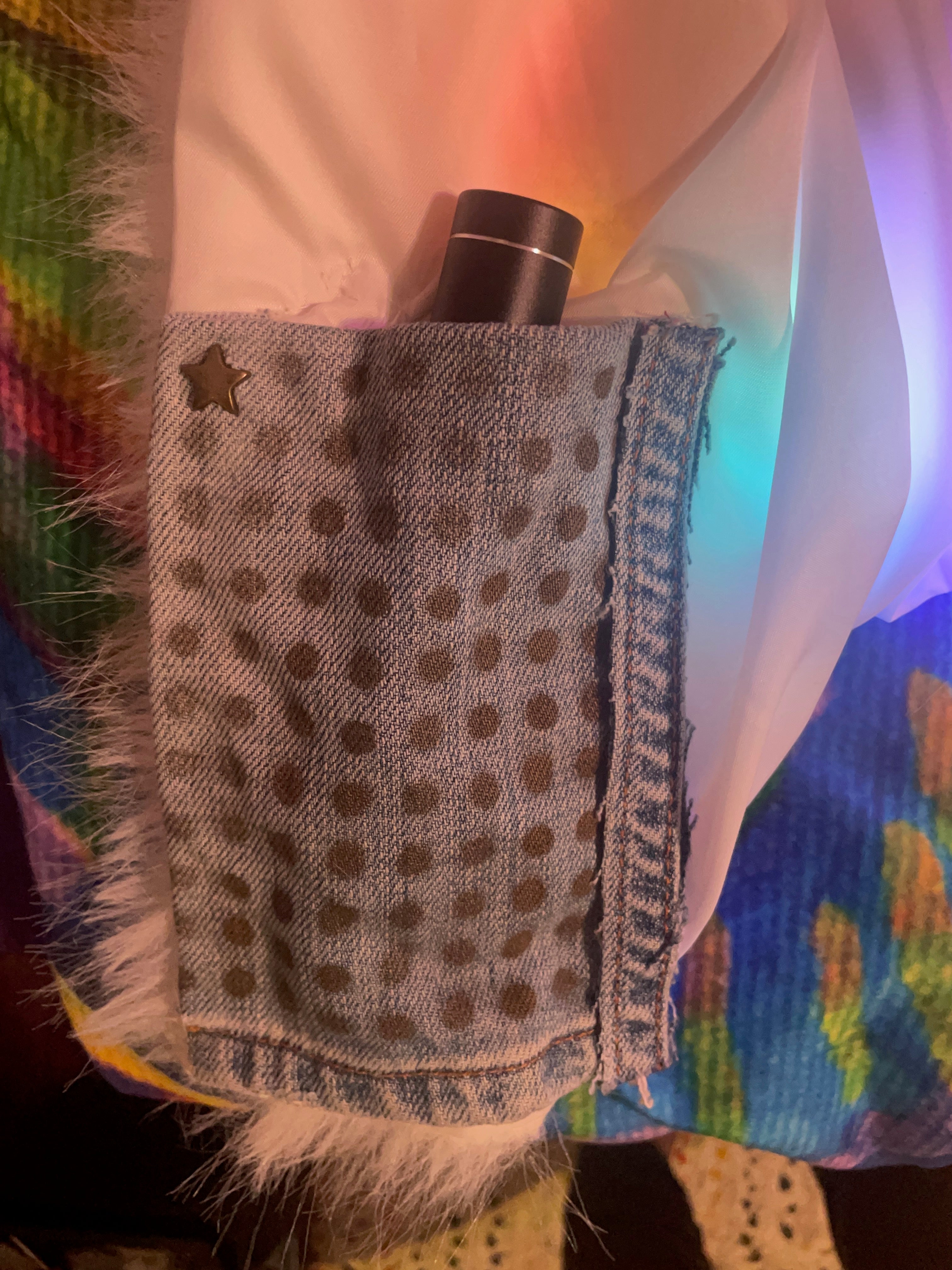 OHHUM Rainbow Visions LED Fur Vest