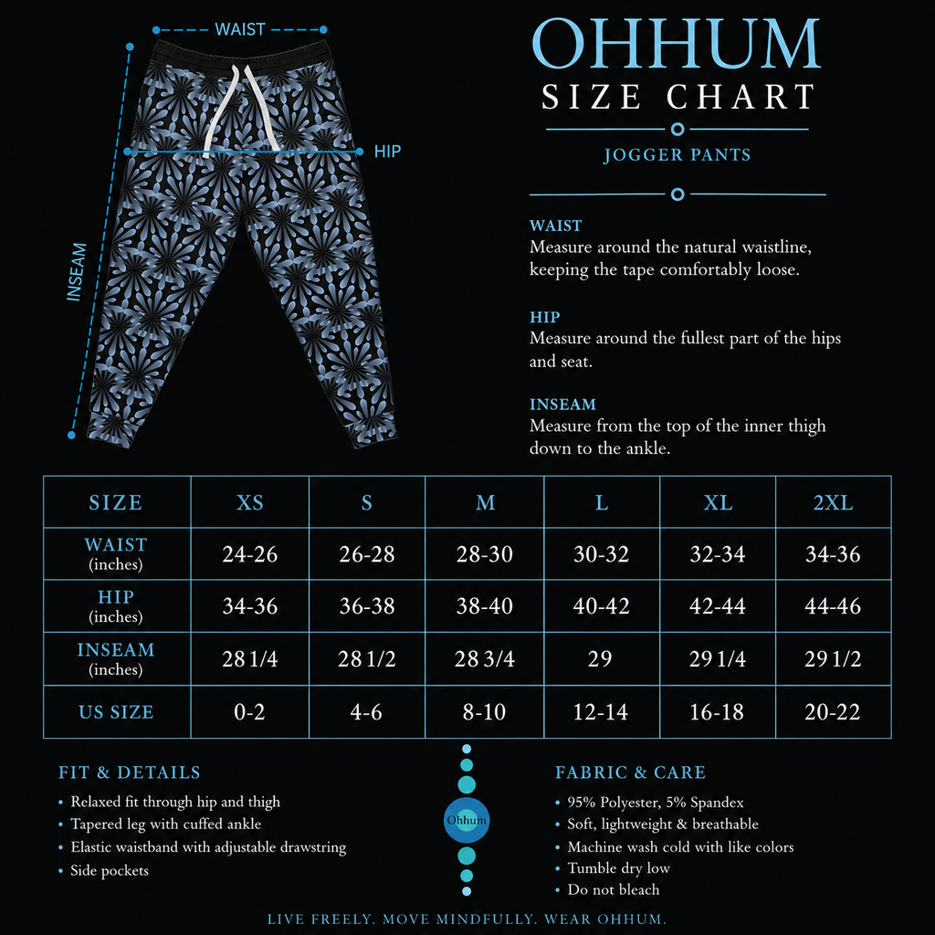 OHHUM Midnight Bloom Joggers